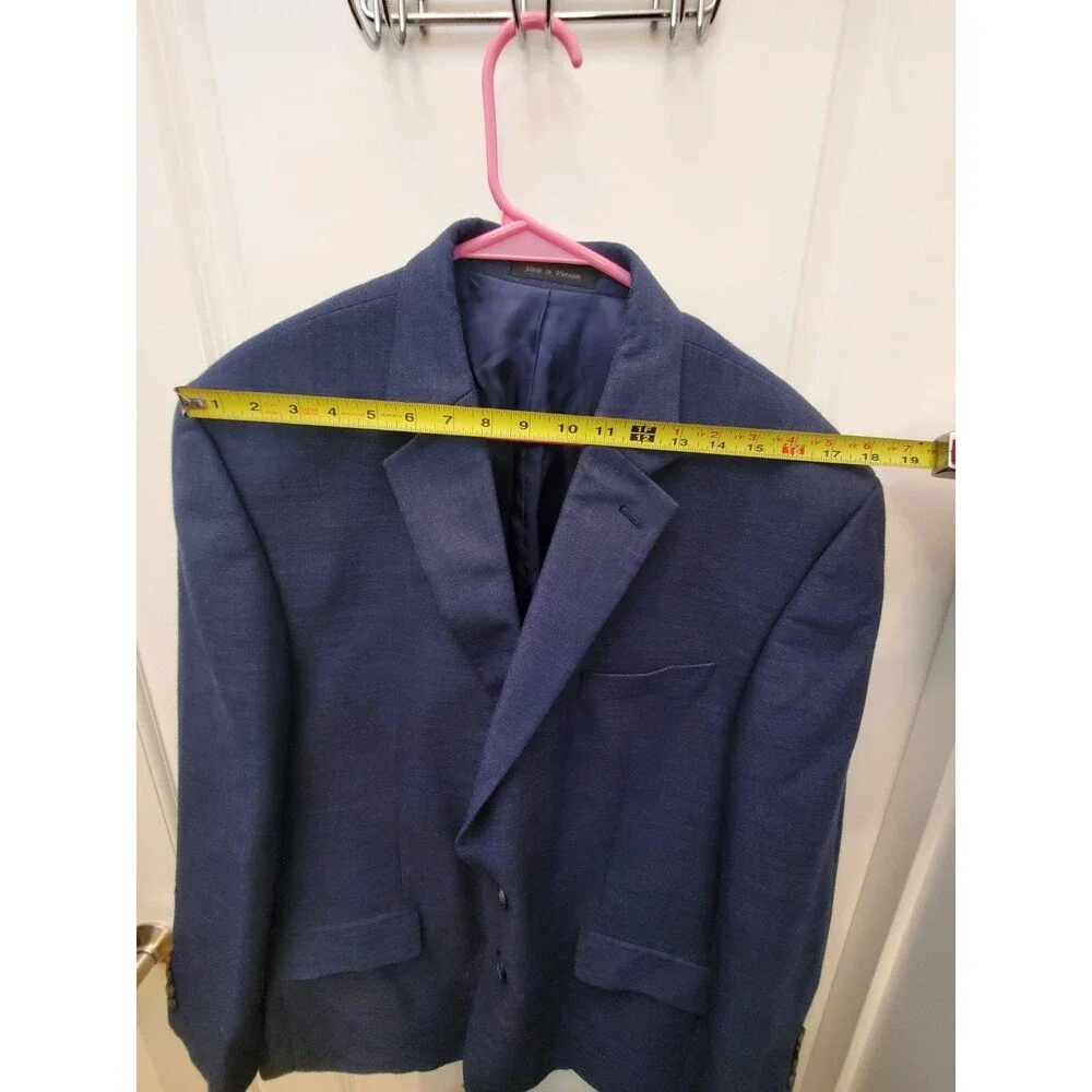 Lauren Ralph Lauren Mens Blue Sport Coat Blazer Suit Jacket Size 46R